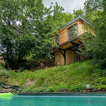 Le Moonloft Insolite Tiny-House Dans Les Arbres & 1 Seance De Sauna Pour 2 Avec Vue Panoramique Osenbach Eksteriør bilde